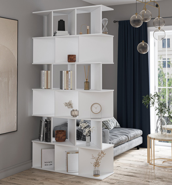 Изображение товара Стеллаж Интерлиния Skill-31 (белый платинум/белый платинум)