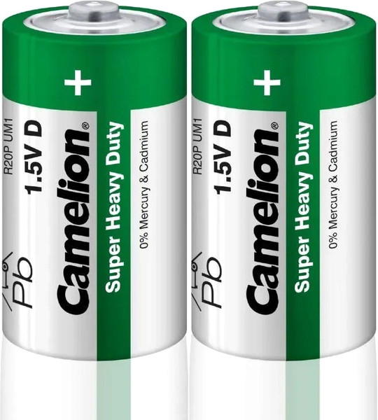 Изображение товара Комплект батареек Camelion D/R20 R20P-SP2G SR-2 / 1662 (12шт)