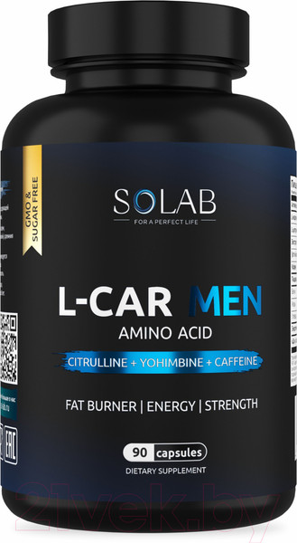 Изображение товара L-карнитин SOLAB Для мужчин (90 капсул)