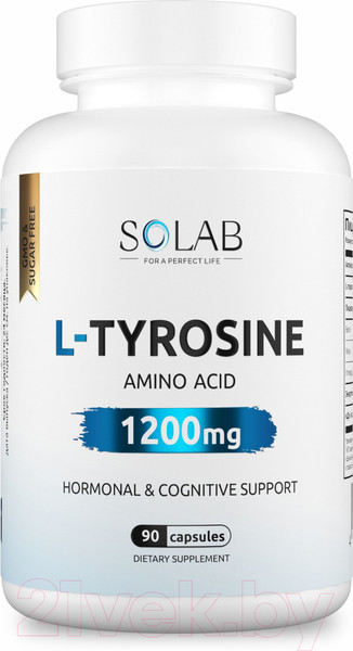 Изображение товара L-тирозин SOLAB 1200мг (90 капсул)
