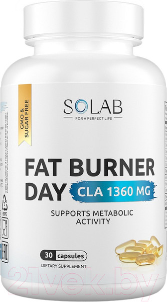 Изображение товара Жиросжигатель SOLAB Fat Burner Day (30 капсул)