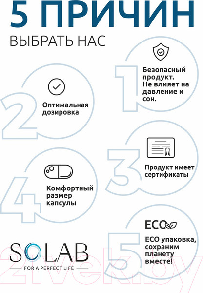 Изображение товара Жиросжигатель SOLAB Fat Burner Day (30 капсул)