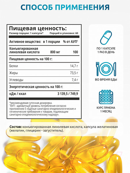 Изображение товара Жиросжигатель SOLAB Fat Burner Day (60 капсул)