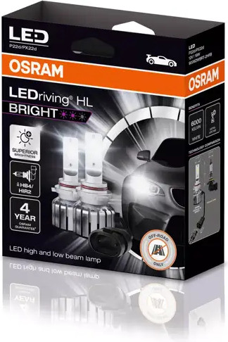 Изображение товара Комплект автомобильных ламп Osram 9006DWBRT