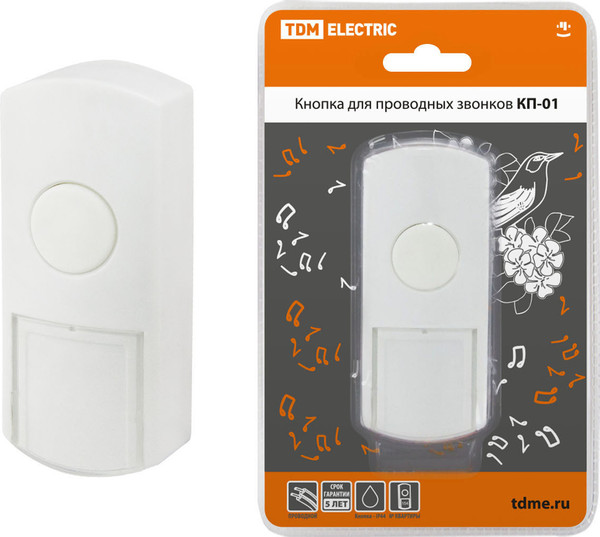 Изображение товара Кнопка звонка TDM SQ1901-0019