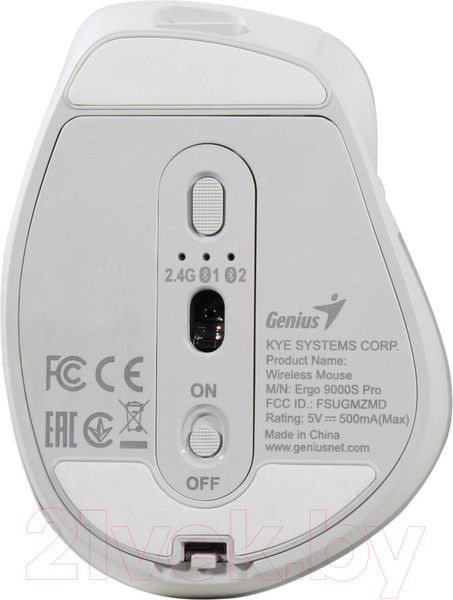 Изображение товара Мышь Genius Ergo 9000S Pro (белый)