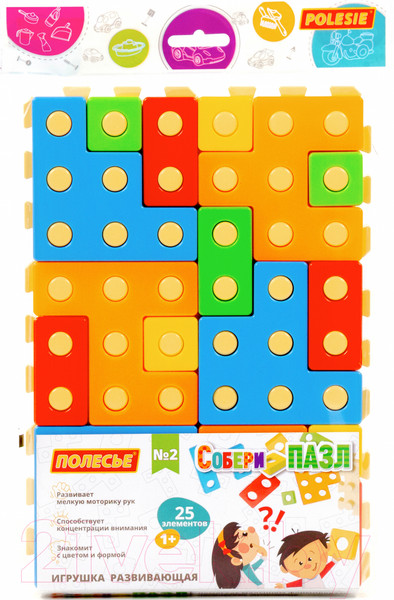 Изображение товара Конструктор Полесье Собери пазл №2 / 93943