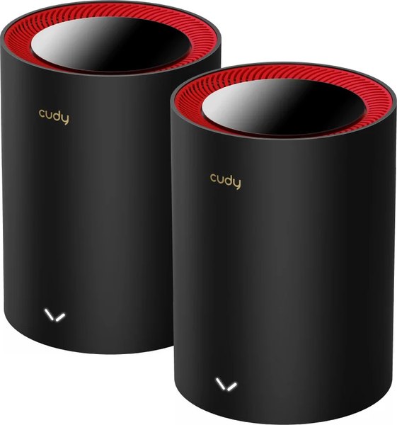 Изображение товара Комплект беспроводных маршрутизаторов Cudy M3000 Black (2-Pack)
