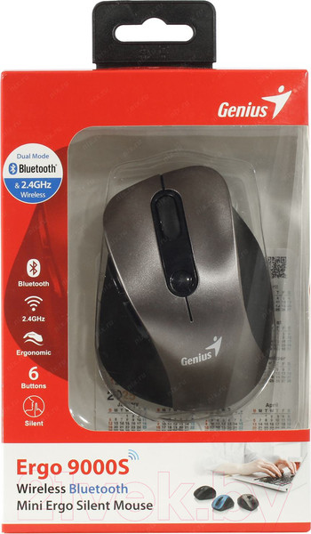 Изображение товара Мышь Genius Ergo 9000S (коричневый)