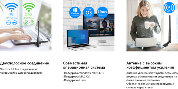 Изображение товара Сетевой адаптер Cudy WU1400