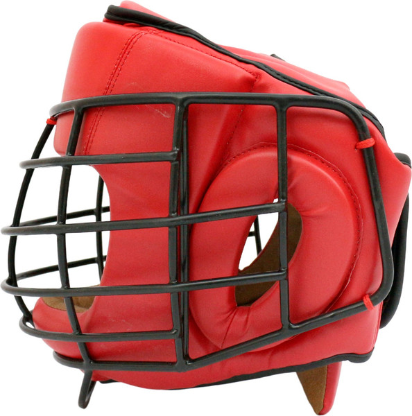 Изображение товара Боксерский шлем BoyBo Flexy BP2005 с металлической решеткой (M, красный)