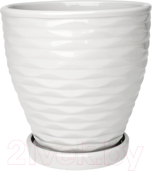 Изображение товара Вазон Вещицы Эллипс Fdtc5 (белый)