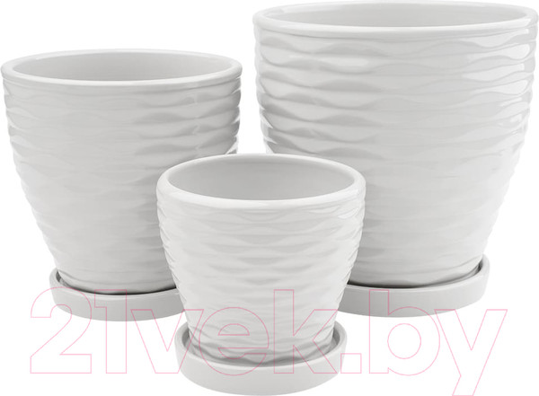 Изображение товара Вазон Вещицы Эллипс Fdtc5 (белый)