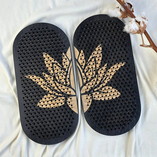 Изображение товара Доска садху Verbayoga BF012 (Black Lotus, шаг гвоздей 10мм)