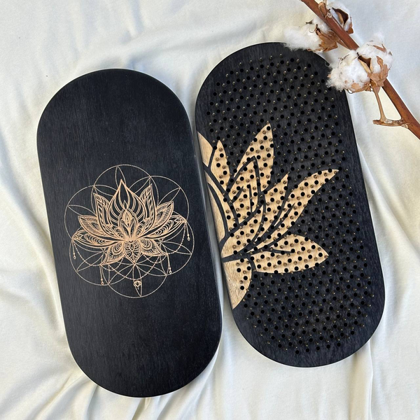 Изображение товара Доска садху Verbayoga BF012 (Black Lotus, шаг гвоздей 10мм)