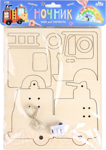 Изображение товара Набор для творчества Лесная мастерская Пожарная машина Ночник своими руками / 9340519