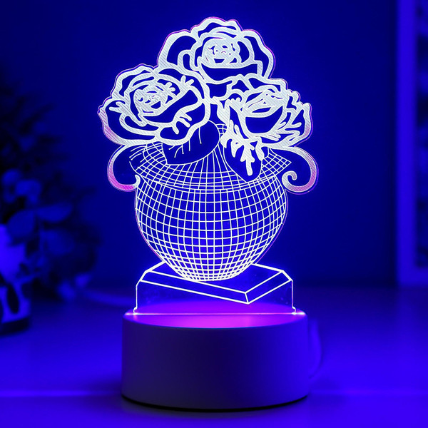 Изображение товара Ночник Risalux Ваза с цветами / 4814583