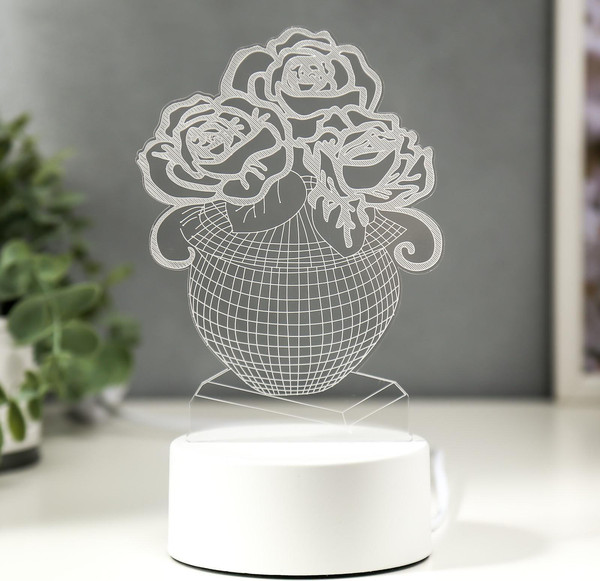 Изображение товара Ночник Risalux Ваза с цветами / 4814583