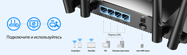 Изображение товара Беспроводной маршрутизатор Cudy LT400