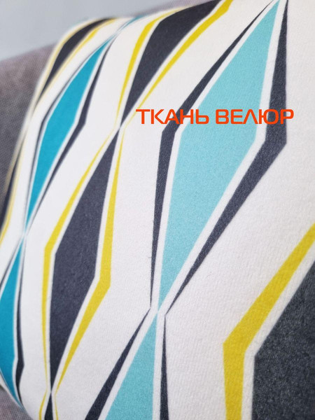 Изображение товара Подушка декоративная MATEX Fantasy Line. Ретро 4 / 28-376 (бирюзовый/белый)