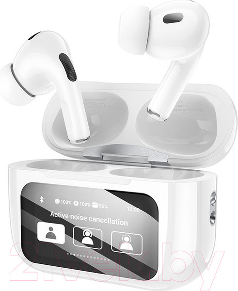 Изображение товара Беспроводные наушники Hoco EW72 TWS Touch Screen + ANC (белый)