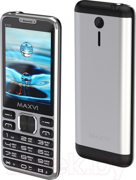 Изображение товара Мобильный телефон Maxvi X10i (металлик/серебристый)