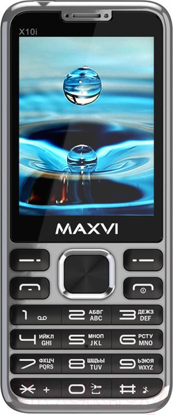Изображение товара Мобильный телефон Maxvi X10i (металлик/серебристый)