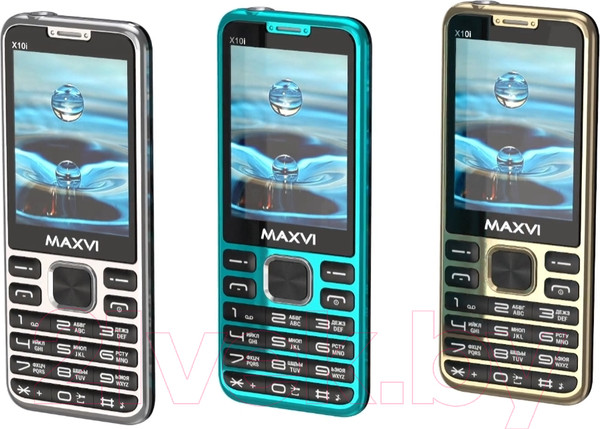Изображение товара Мобильный телефон Maxvi X10i (металлик/серебристый)