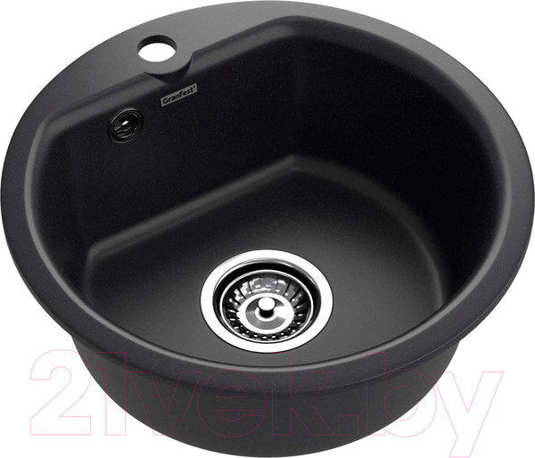 Изображение товара Мойка кухонная GranFest Smart 435 (черный)