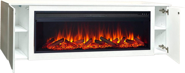 Изображение товара Каминокомплект Смолком Dakota F 2D V60 Vision 60 LOG LED (бьянко белый)