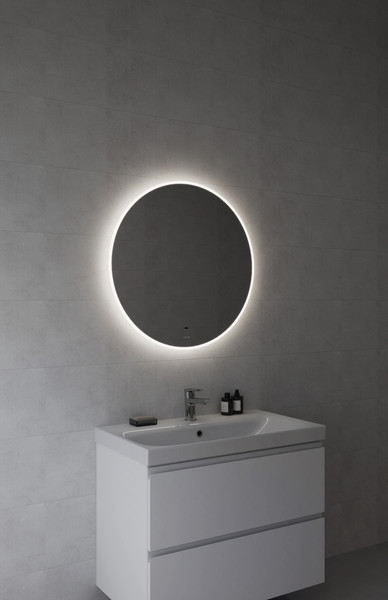 Изображение товара Зеркало Cersanit Eclipse Fusion 72x72 / 64810 (с подсветкой)