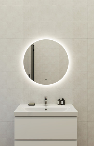 Изображение товара Зеркало Cersanit Eclipse Fusion 72x72 / 64810 (с подсветкой)