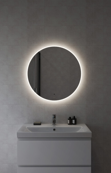 Изображение товара Зеркало Cersanit Eclipse Fusion 72x72 / 64810 (с подсветкой)