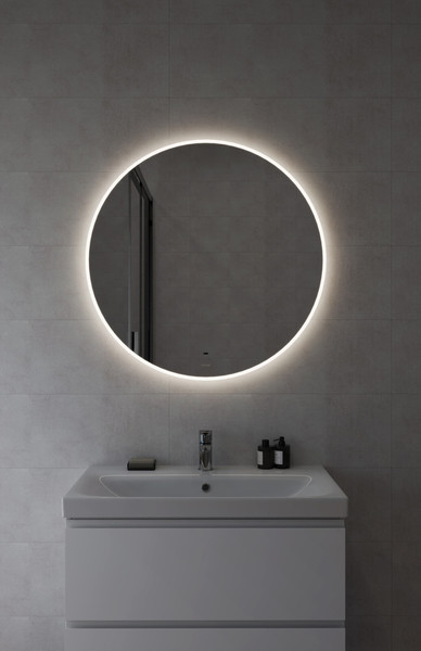 Изображение товара Зеркало Cersanit Eclipse Fusion 80x80 / 64811 (с подсветкой)