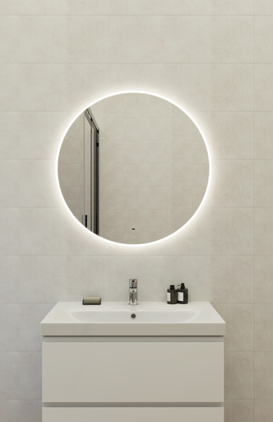 Изображение товара Зеркало Cersanit Eclipse Fusion 80x80 / 64811 (с подсветкой)