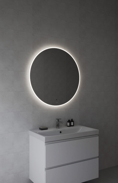 Изображение товара Зеркало Cersanit Eclipse Fusion 80x80 / 64811 (с подсветкой)