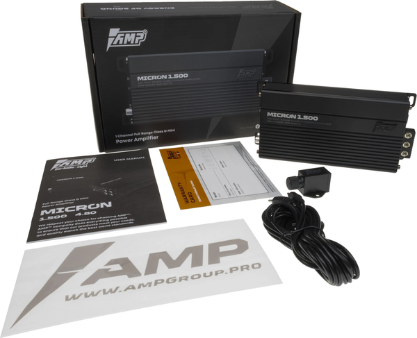 Изображение товара Автомобильный усилитель AMP Micron 1.500