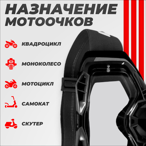 Изображение товара Мотоочки LS2 Aura Goggle (Black/Clear Visor)