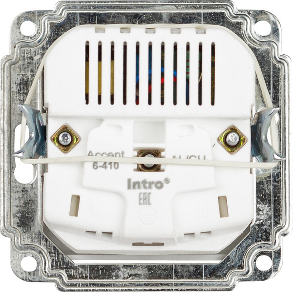Изображение товара Розетка INTRO Accent 6-410-01 / Б0063689 (белый)