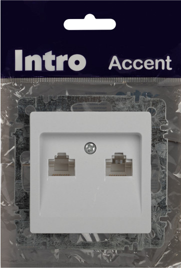Изображение товара Розетка INTRO Accent 6-304-01 / Б0063646 (белый)