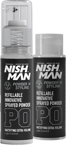 Изображение товара Текстурирующая пудра для волос NishMan P0 Powder Styling (2x20г)