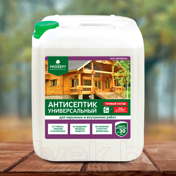 Изображение товара Антисептик для древесины Prosept Eco Universal готовый состав (5л)