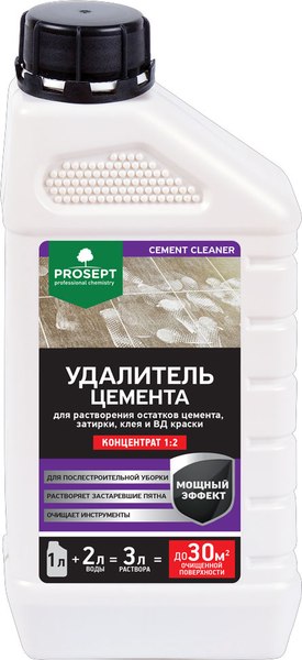 Изображение товара Удалитель цемента Prosept Cement Cleaner концентрат 1:2 (1л)