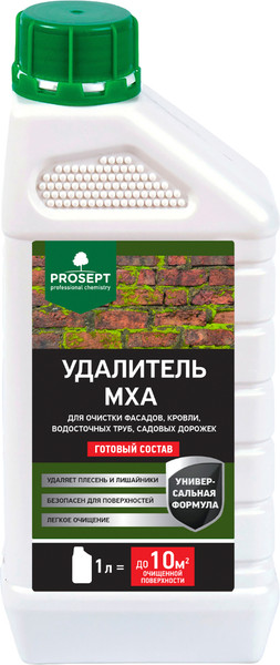 Изображение товара Средство для очистки древесины Prosept Удалитель мха готовый состав (1л)