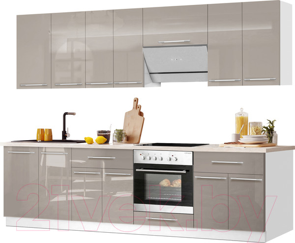 Изображение товара Кухонный гарнитур Кастанье Мила 2.6 (серый камень)