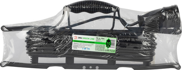 Изображение товара Удлинитель на рамке ЭРА Greenline FR-6-10m / Б0065090