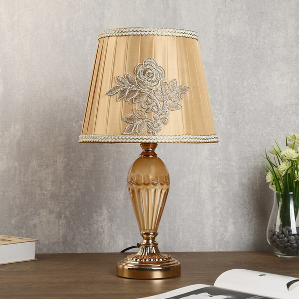 Изображение товара Прикроватная лампа Risalux Эмилия 4293782 (золото/бежевый)