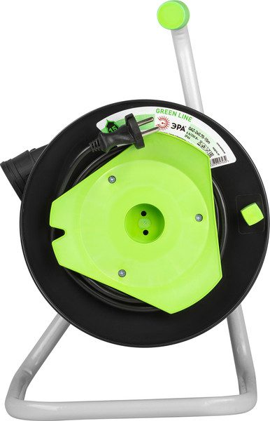 Изображение товара Удлинитель на катушке ЭРА Greenline GAZ-2x0.75-15m / Б0065096