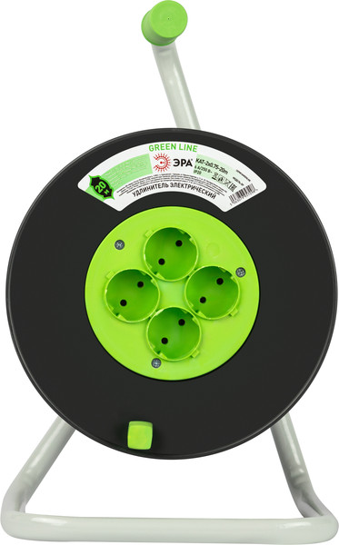 Изображение товара Удлинитель на катушке ЭРА Greenline KAT-2x0.75-20m / Б0065069