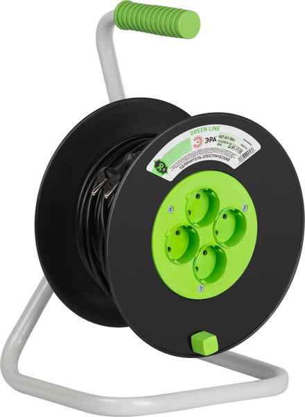 Изображение товара Удлинитель на катушке ЭРА Greenline KAT-2x1-30m / Б0065105